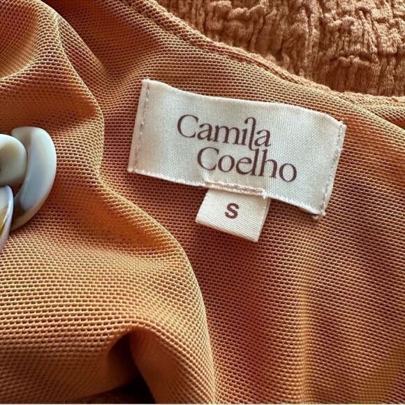 NWT REVOLVE x Camila Coelho one shoulder strap orange Mini Dress - Picture 5 of 8